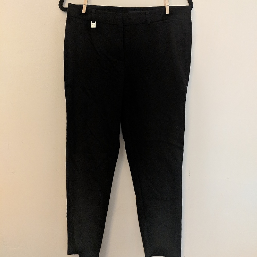 Skinny black slacks